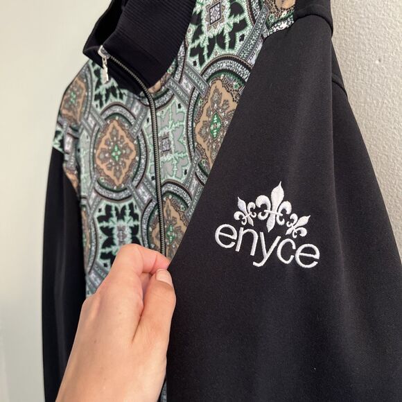 ENYCE Vintage Y2K Hip Hop Regency Zip Down Track Jacket, Multi- XL - Picture 3 of 9
